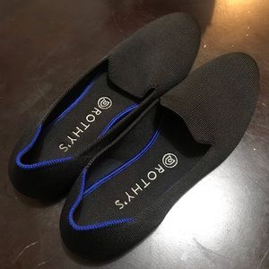 EUC Black Rothys Loafer Flats 10 Authentic